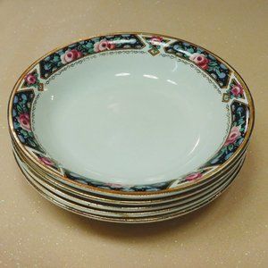 5 J&G Meakin England butter plates/dishes floral